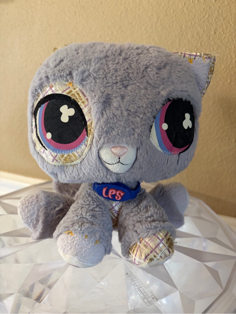 Littlest Pet Shop HTF 2007 Gray Kitty Plush